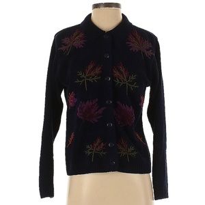 vintage silk chenille embroidered sweater